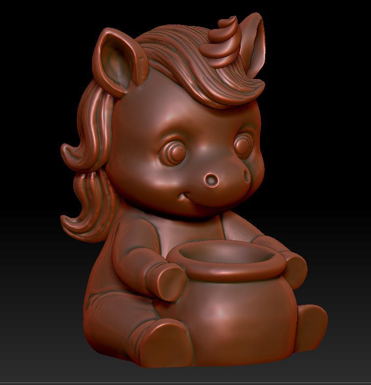 unicorn waterfall incense holder