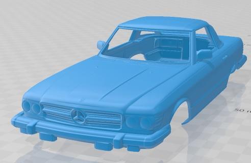 Mercedes Benz SL Class (R107) (US) 1974 Printable Body Car