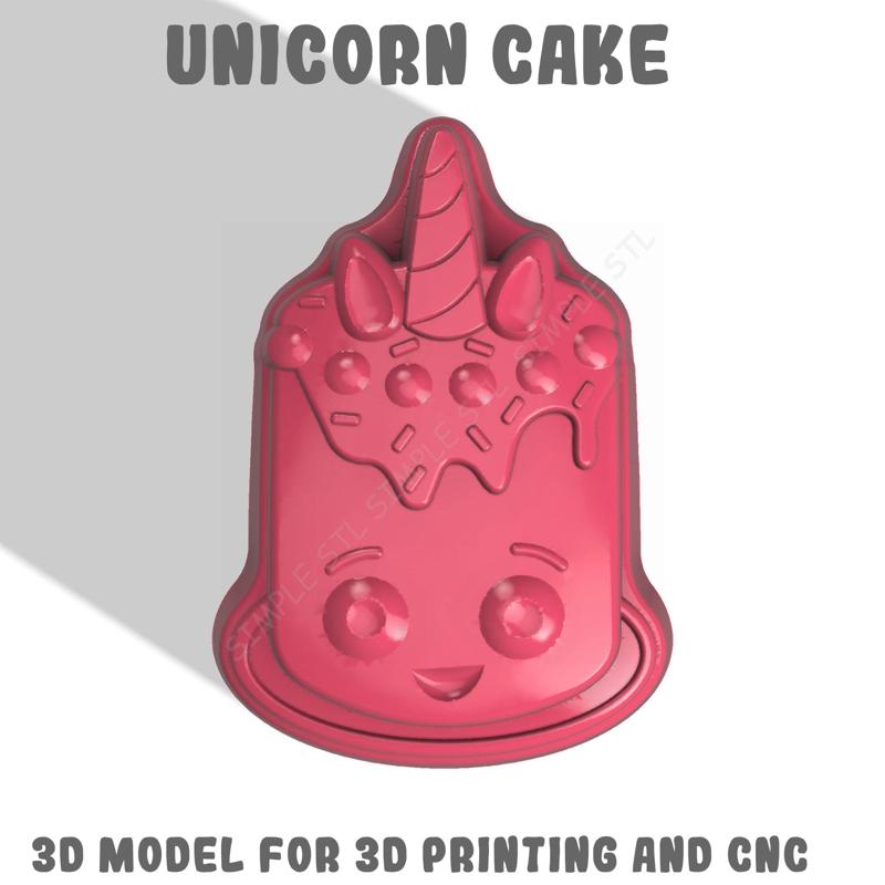 Unicorn Cake Stl File