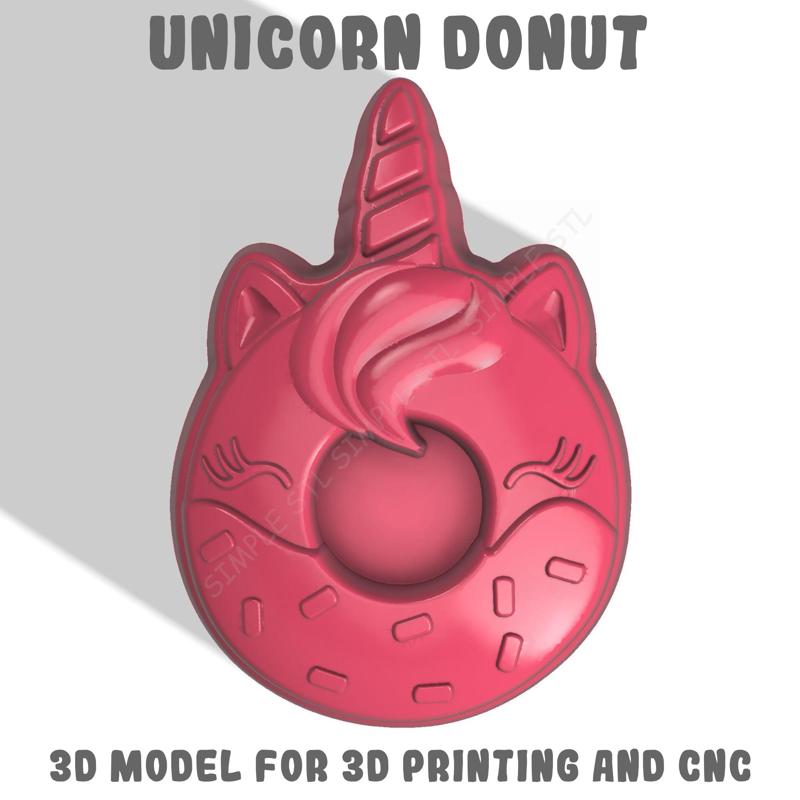 Unicorn Donut Stl File