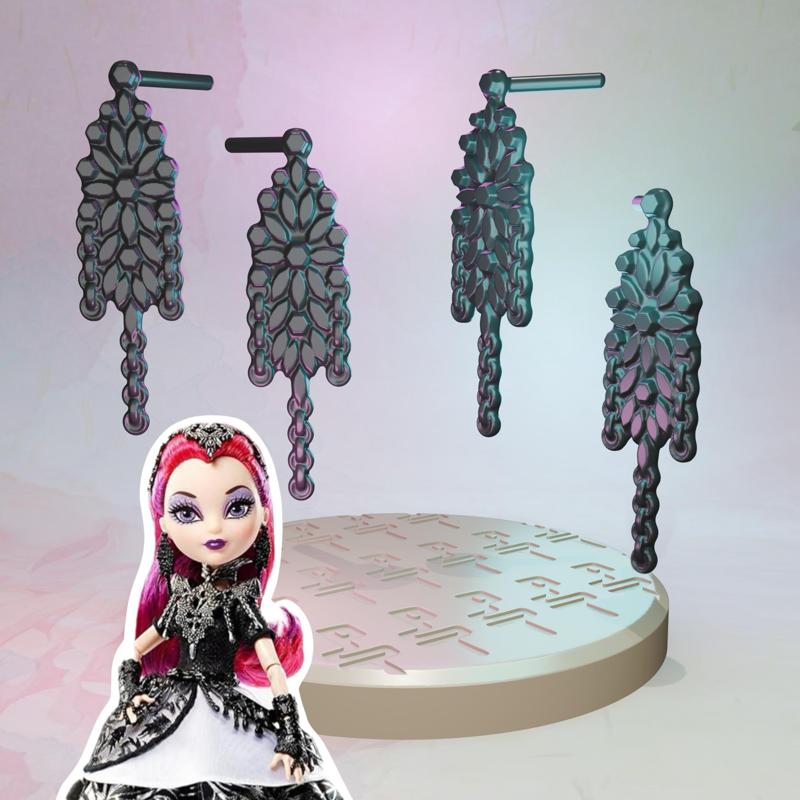 Ever After High Dragon Games /Basic Mira Shards doll earrings replacement