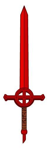 Fin's sword from the Time of Adventures Demon Blood Sword; also known as the Demon Blood Sword