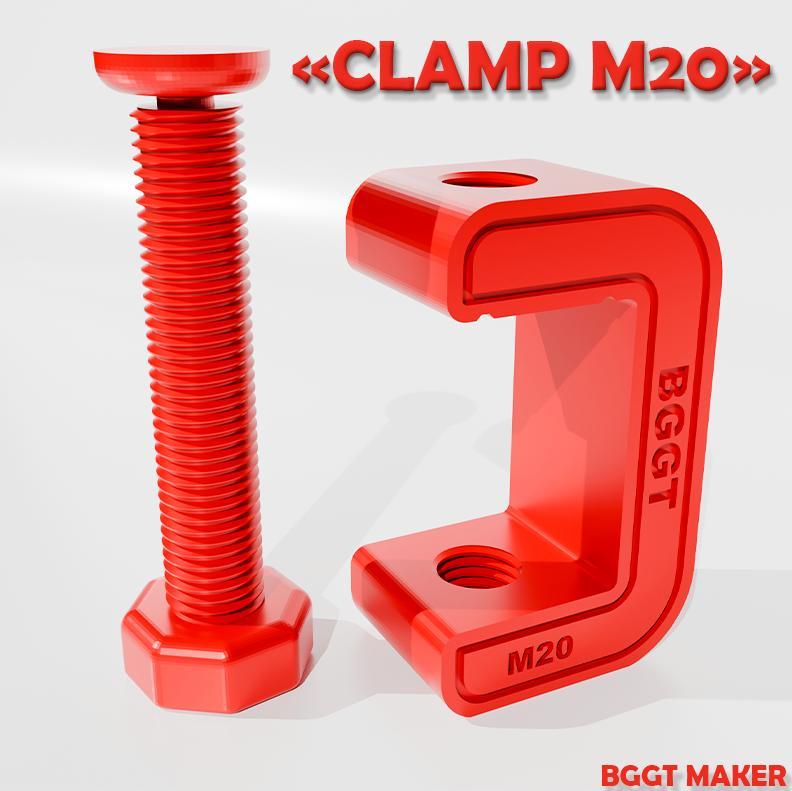 Clamp, G-Clamp, Bolt M20, TRIPOD