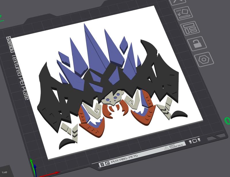 NERSCYLLA - ICON PLATE FROM MONSTER HUNTER (MULTI COLOR)