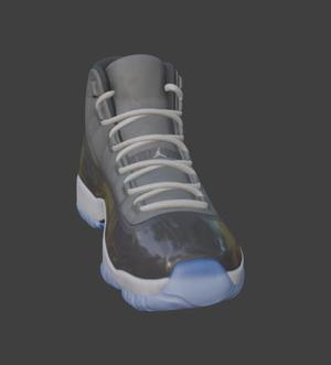 Air Jordan 1 Cartoon Style Shoe STL - 3D Print Model