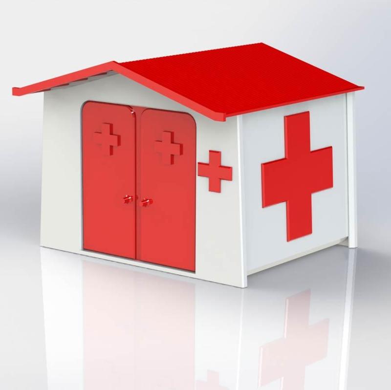 Model house red cross Slot Racing 1/32 Aromur