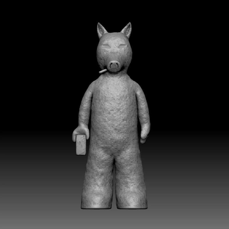Quasimoto figurine of animal