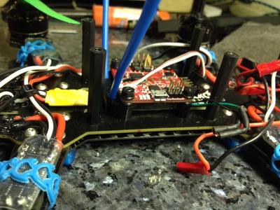 BlackOut Mini H Quad Simple antenna Mount 2.1