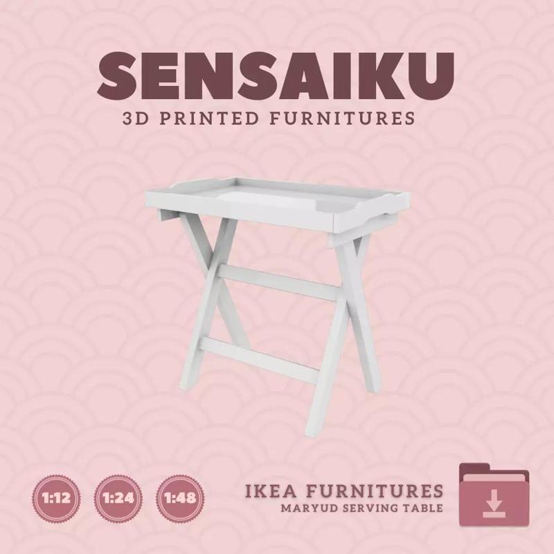 Maryud Serving Table for Miniature Dollhouse IKEA 3D Print