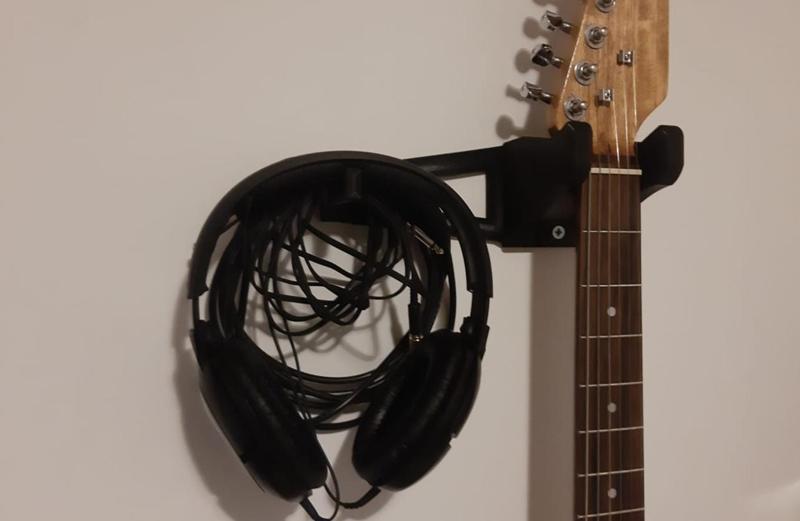 Guitar and Headphones hanger