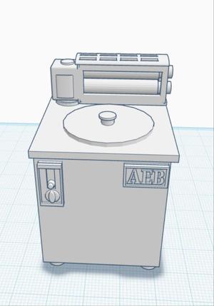 Retro Washing Machine 1970s