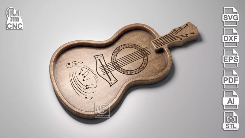 Guitar Tray 4 - Files for CNC