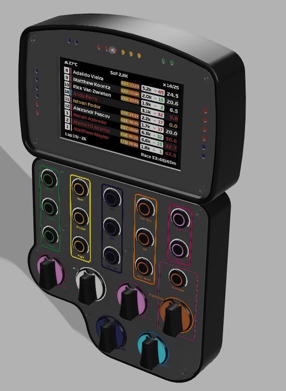 DIY CORVETTE C8.R GTE ButtonBox