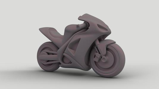 Sport Motorcycle Figurine - 3D Printable Collectible Model