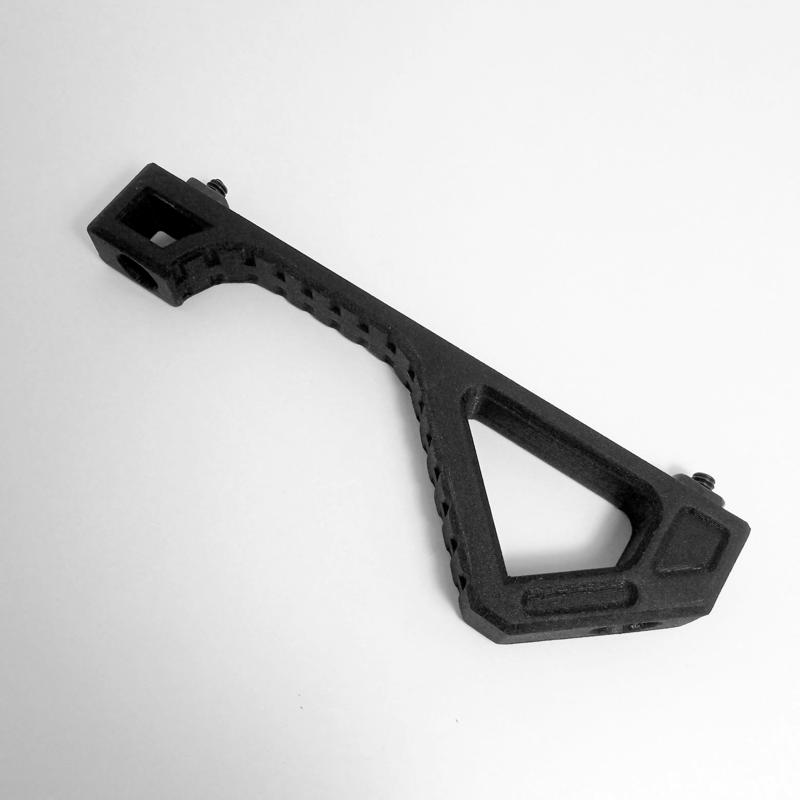 Angled M-Lok tactical fore grip