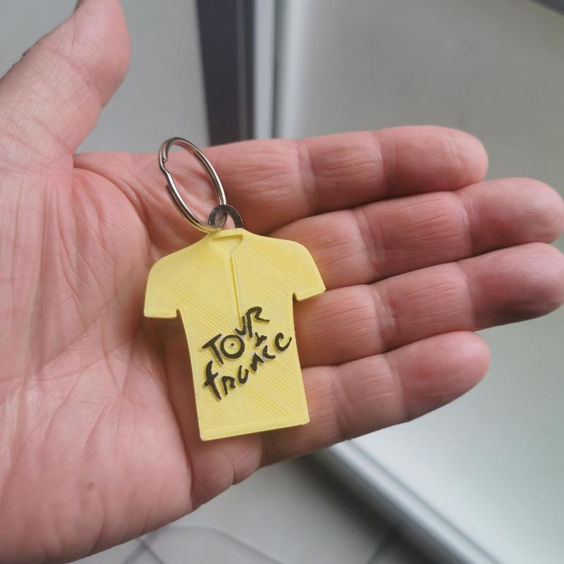 yellow jersey key ring of the tour de france