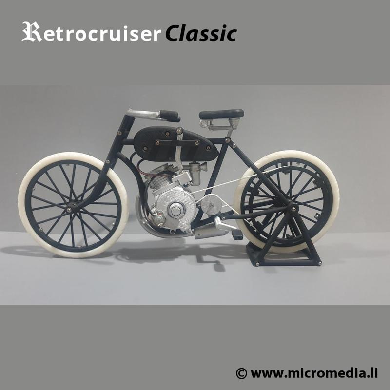 Retrocruiser Classic - 3D printed motorbike in scale 1:7