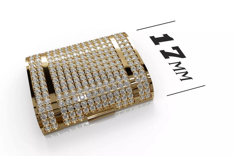 17 mm Diamond Lock Box for BRACELET - NECKLACE