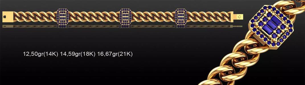 Flexible model for casting 3d chain 19 cm