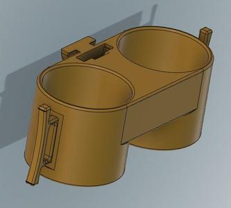 Ford FITS Cupholder w/ Cleats and FITS Adapter