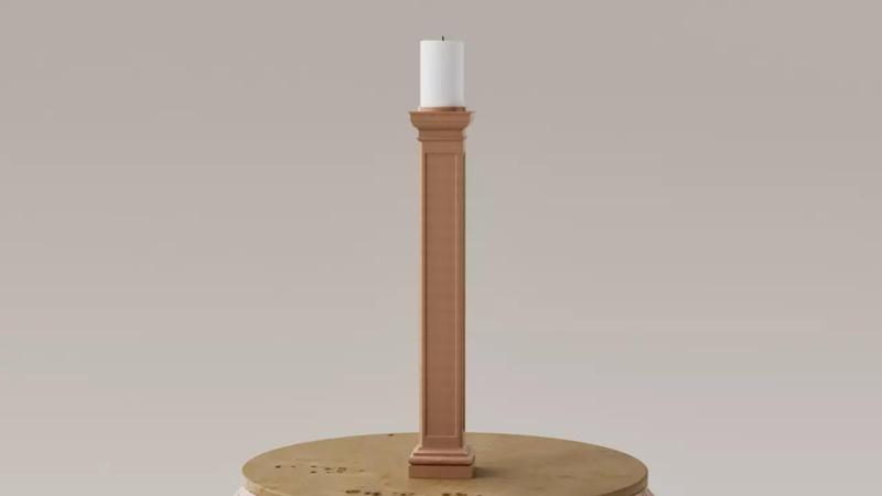 Porta velas - Candelabro - columna neoclasica