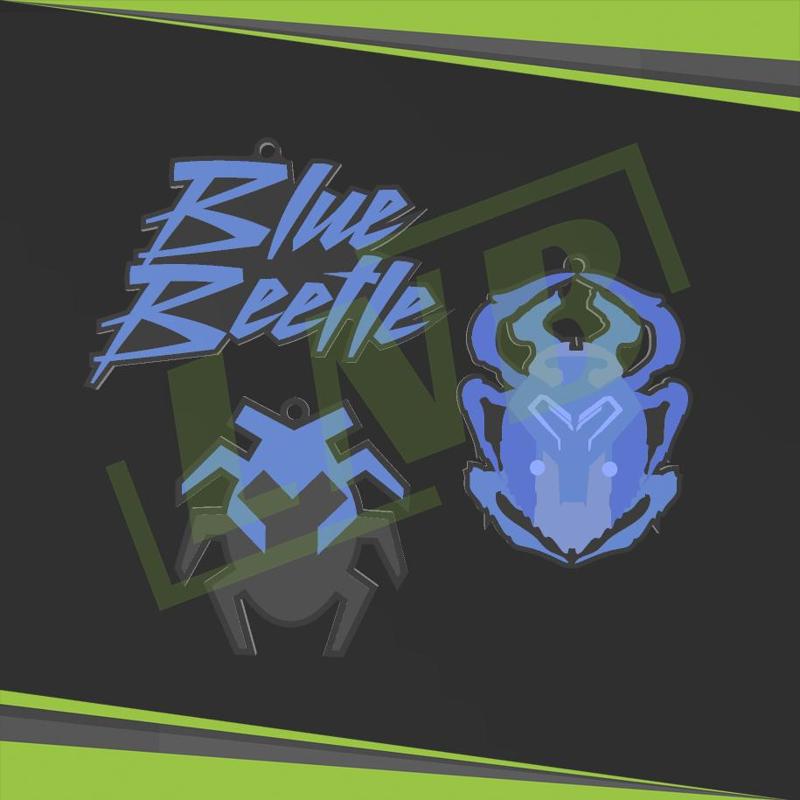 Blue Beetle Keychains