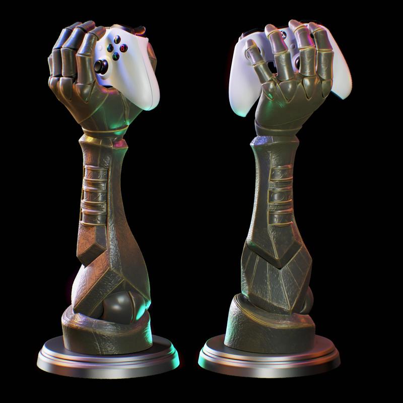 Gustave Arm Joy Holder From Expedition 33 - Mechanical Arm Controller holder Fan Art - Controller holder joystick - Controller holder - Controller holder - Cell Phone Holder