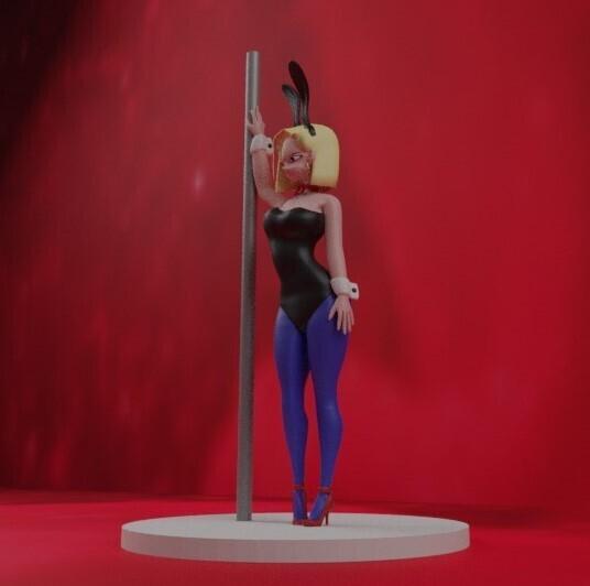 Android 18 pole dance - Dragon Ball