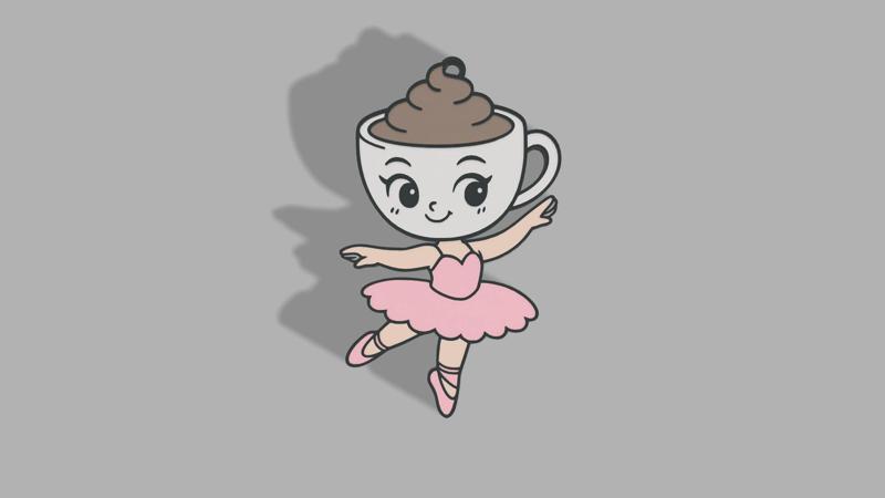Key ring Ballerina Capuchina - Italian Brainrot