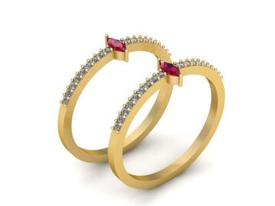 GOLDEN RUBY RING