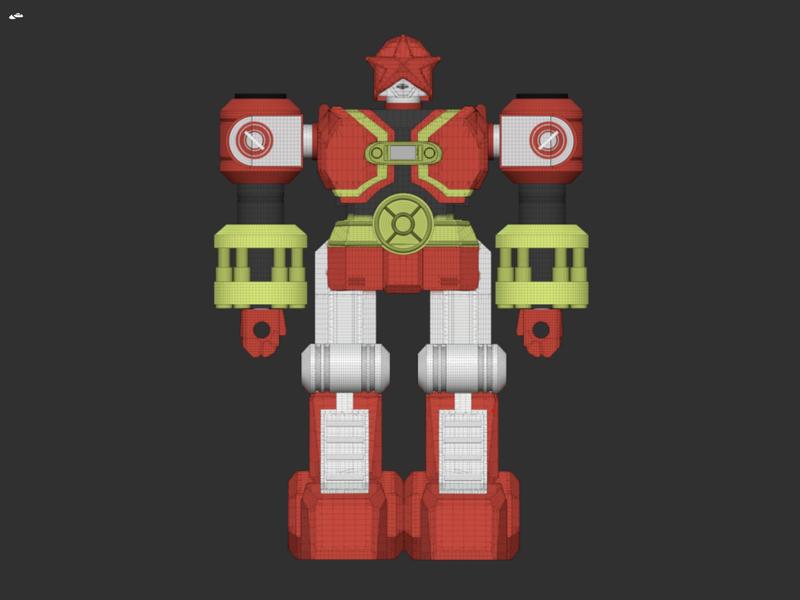 Red battlecord gogo power ranger zeo