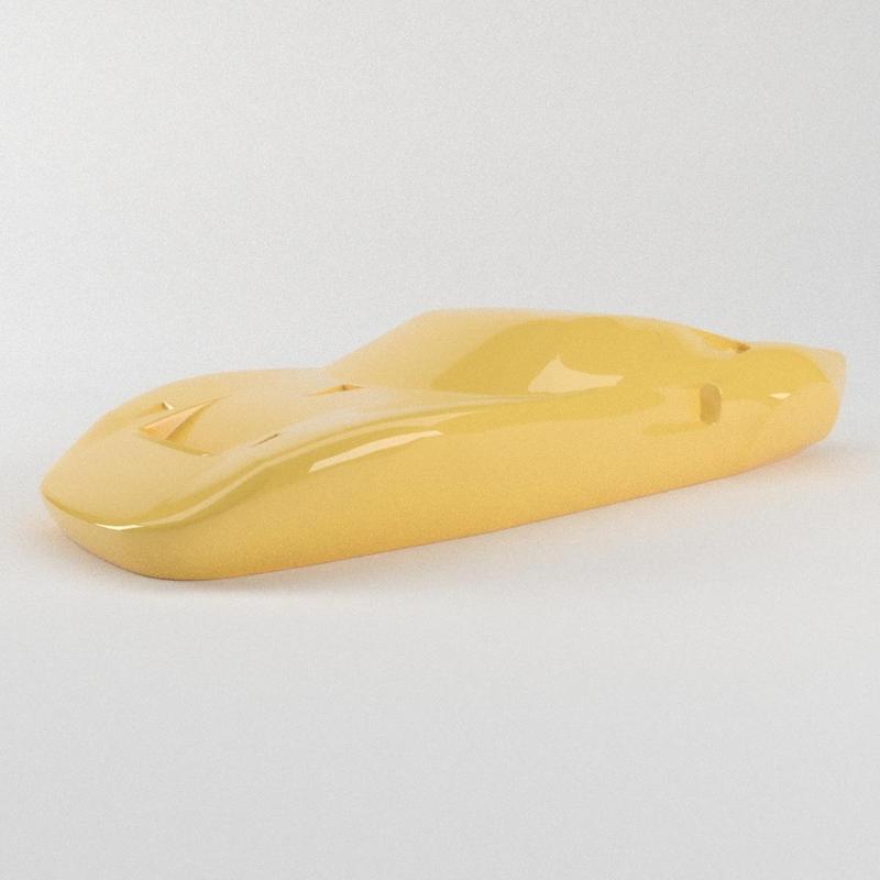 A silhouette of a Ford GT-40.