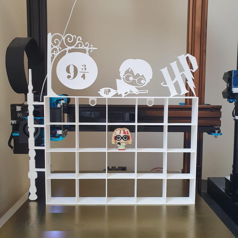 Harry Potter Kinder Joy mini funkos bookcase