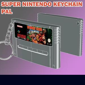 Super Nintendo PAL Cartridge Keychain