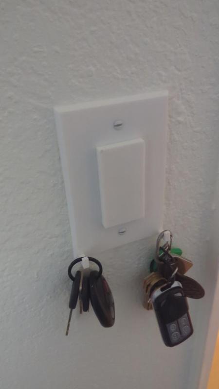 Jumbo Rocker Light Switch Cover with Hooks