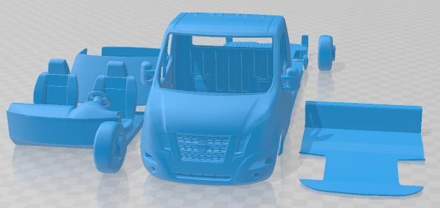 Nissan NV400 FWD LL35 L3H1 Platform 2014 Printable Truck
