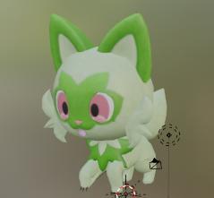 sprigatito pokemon scarlet and violet 3d figurine