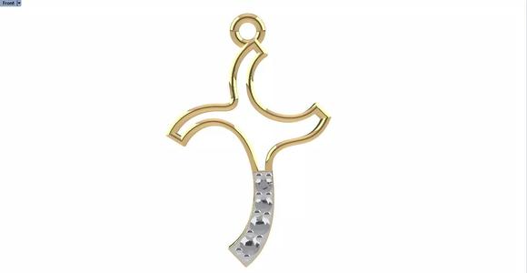 CROSS DIAMOND PENDANT