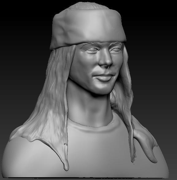 axl rose bust