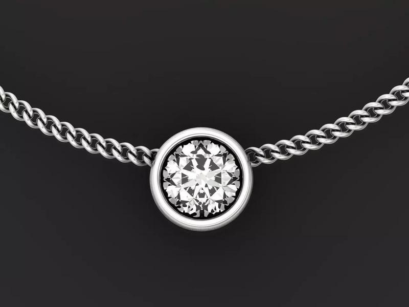 cast stone neck pendant 988