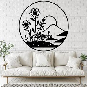 Sunflower Sunset 2D Wall Art/Window Art - Digital STL & SVG Files for 3D Printing and Laser Cutting