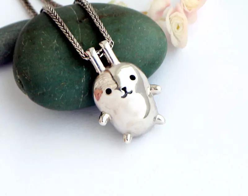 Rabbit pendant - STL file - Download jewelry model