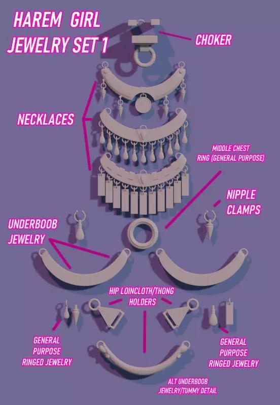 SEXY HAREM GIRL JEWELRY SET 1