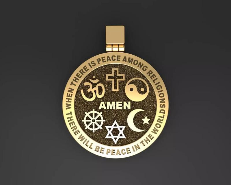 Hexagrams pendant jewel