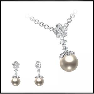 JCD Format Personalized diamond pearl pendant