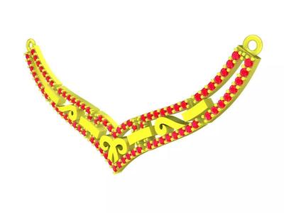 6299 Korean Diamond Necklace Pendant