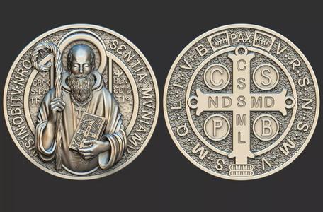 Saint Benedict - Sao Bento Pendant Pingente