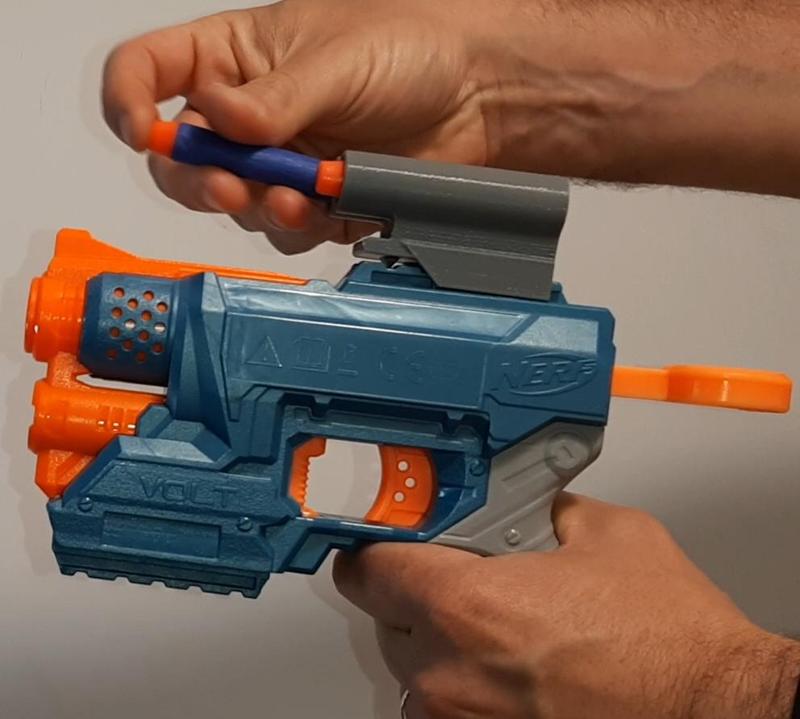 NERF DARTS HOLDER, 2 DARTS, SAWN-OFF SHOTGUN