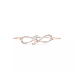 Infinity Symbol Pear cut Diamond Bracelet Woman 3DM STL Video