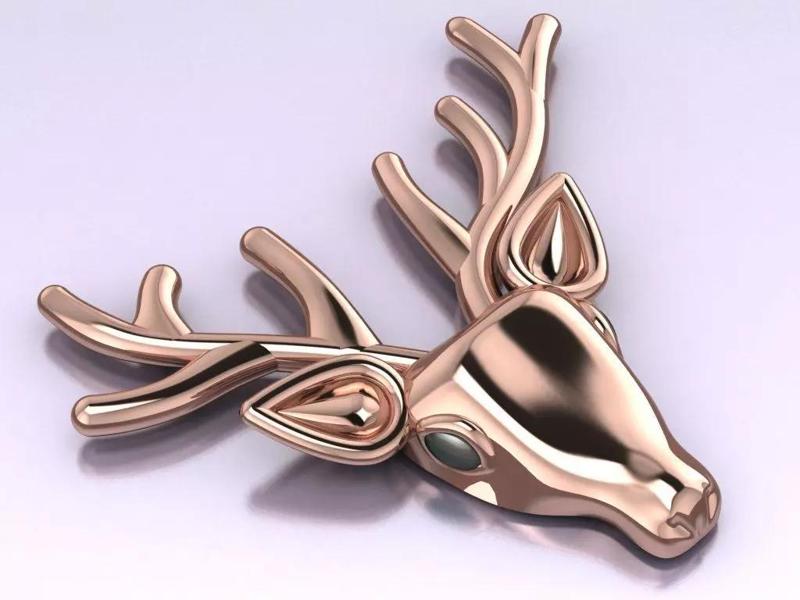 Deer brooch